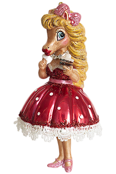 Лошадь Леди в красном с пирожным 253986